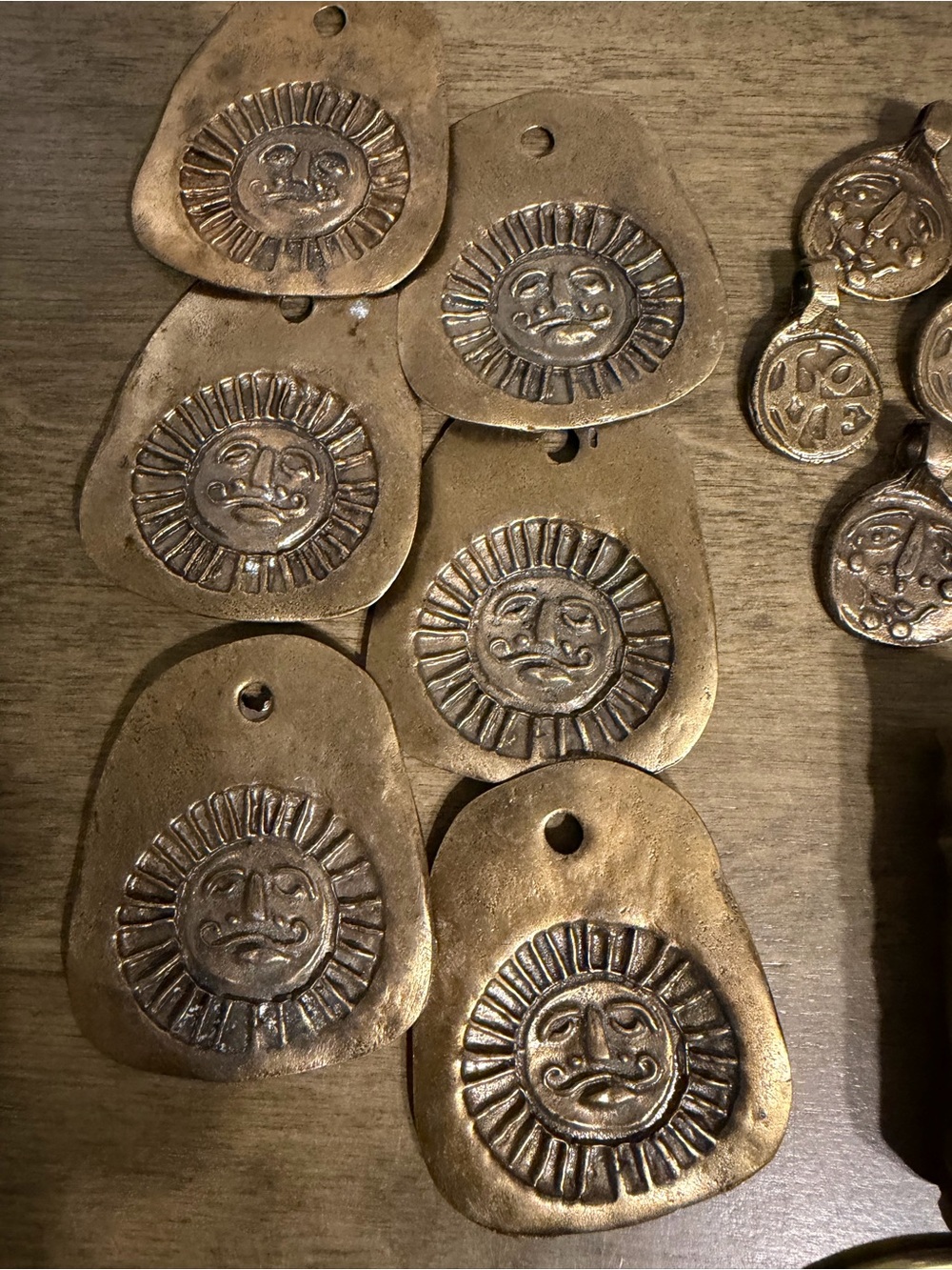 Vintage Metal Macrame Beads, Pendant, Rings Lot Of 32. Variety Of Sizes, Heavy - Picture 2 of 8